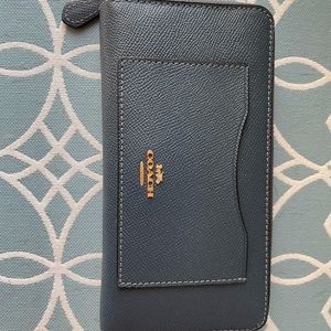 Blue leather Coach Wallet